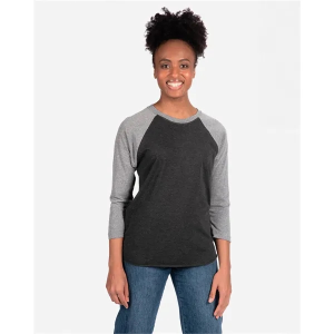 Next Level Apparel Unisex Triblend Three-Quarter Sleeve Raglan