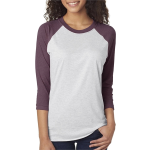 Next Level Apparel Unisex Triblend Three-Quarter Sleeve Raglan