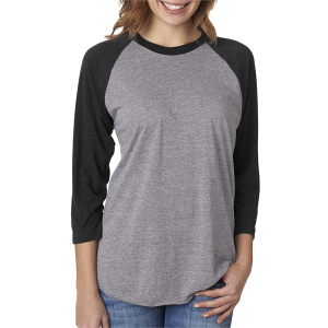 Next Level Apparel Unisex Triblend Three-Quarter Sleeve Raglan