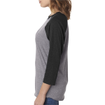 Next Level Apparel Unisex Triblend Three-Quarter Sleeve Raglan