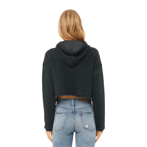 BELLA+CANVAS Women's Sponge Fleece Cropped Fleece Hoodie.